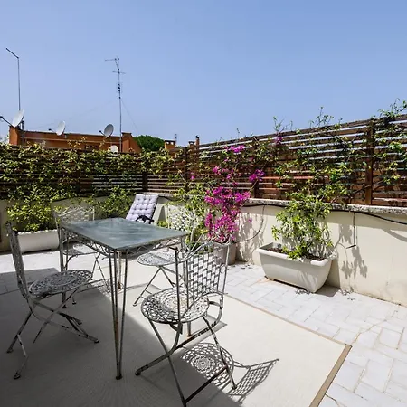 Apartment Rooftop Porretta Citta Giardino Check-in From 3 Pm To 10 Pm Rome